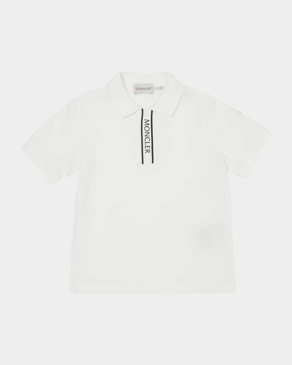 Boy's Logo-Print Polo Shirt, Size 4-6